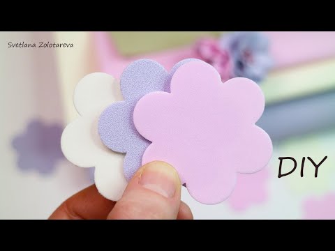 Видео: ИХ ПОКУПАЮТ ВСЕГДА 👍👍👍 Очень Нежные цветы из фоамирана Svetlana Zolotareva