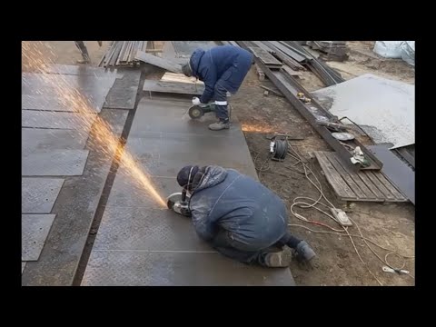 Видео: Быстрая резка металлического листа толщиной  8 мм. БОЛГАРКОЙ