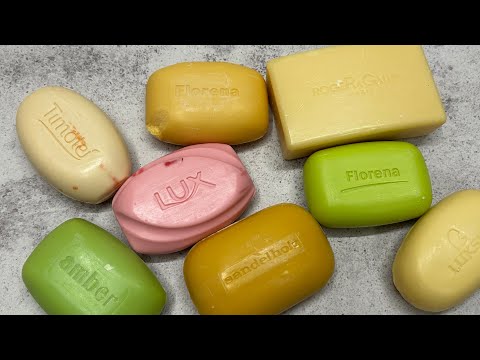Видео: ASMR soap/ Dry soap cutting 💚💛🩷🧡/ Резка сухого мыла 