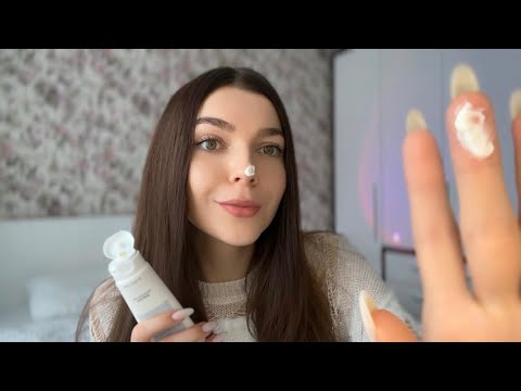 Видео: ASMR уход за твоим лицом перед сном / визуалки и близкие звуки 💔🫧
