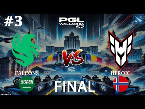 Видео: КАК ЖЕ ОНИ КРУТО ИГРАЮТ! | Falcons vs Heroic #3 (BO5) FINAL | PGL Wallachia S2