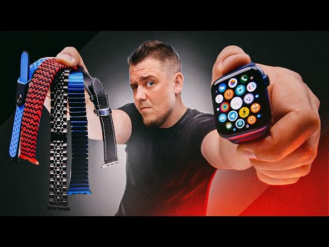 Видео: Браслеты и Ремешки для Apple Watch с Алиэкспресс! Металл, Кожа, Силикон.