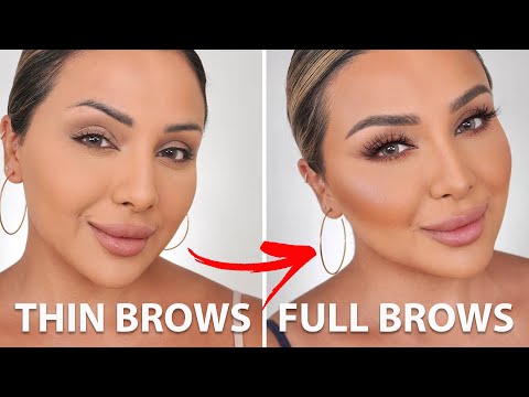 Видео: КАК СДЕЛАТЬ РЕДКИЕ БРОВИ БОЛЕЕ ГЛУБКИМИ | НИНА УБХИ