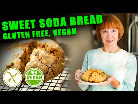 Видео: Хлеб без глютена. Ирландский рецепт десертного безглютенового хлеба. Простой рецепт. Soda bread.
