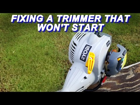 Видео: Ремонт триммера Ryobi, который не запускается.