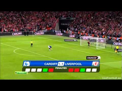 Видео: Серия пенальти Cardiff City-Liverpool penalty shoot-out