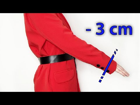 Видео: ✅💥Как укоротить рукава жакета с подкладкой/трюки по ремонту одежды