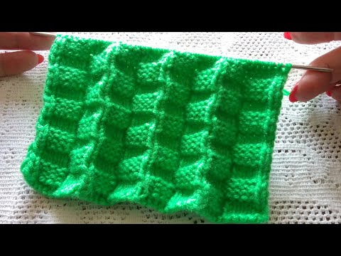 Видео: Узор "гармошка" спицами.