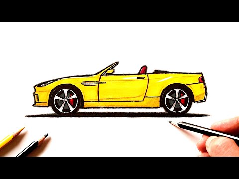 Видео: Как нарисовать машину Кабриолет | Рисование | Ehedov Elnur