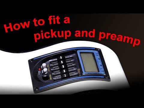 Видео: Как установить пьезодатчик и предусилитель на акустическую гитару. LC-5