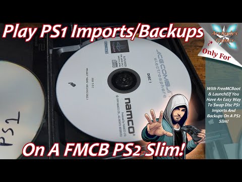 Видео: Легко воспроизводите импортированные и резервные копии PS1 на PS2 Slim с помощью FreeMCBoot!