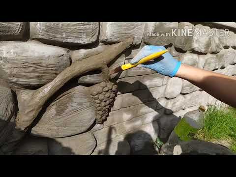 Видео: Виноградные гроздья из цемента, мастер-класс. Bunches of cement grapes, master class