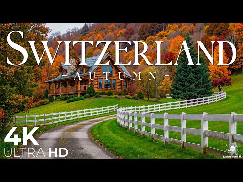 Видео: Осенняя Швейцария 4K 🍁 Пик Маттерхорн Долина Лаутербруннен Берега Женевского озера Безмятежность