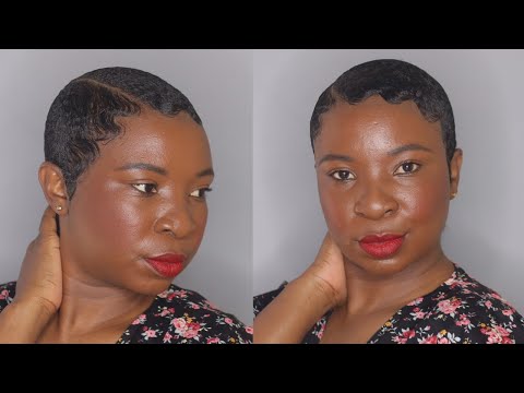 Видео: Как зачесать назад короткие натуральные волосы | Южноафриканский YouTube-блогер