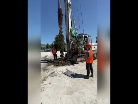 Видео: Устройство буроинъекционных свай методом CFA