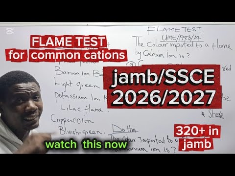 Видео: Испытание пламени на общие катионы / выучите это перед экзаменом.