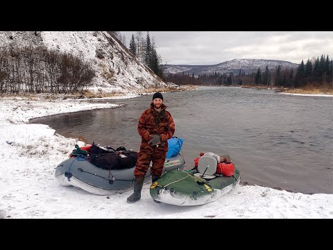 Видео: Сплав со Льдом! 120 км сквозь заснеженную Тайгу.