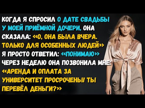 Видео: Моя приёмная дочь забыла пригласить меня на свадьбу… а потом позвонила спросить, где деньги.