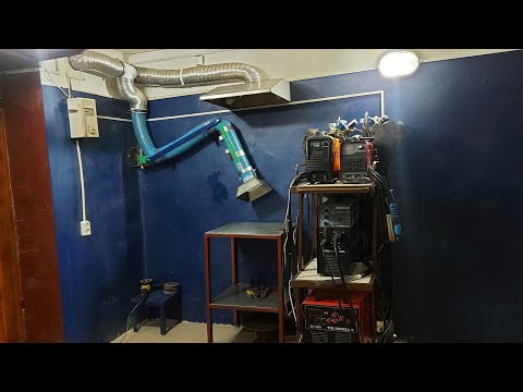 Видео: Вытяжка для сварочного поста.