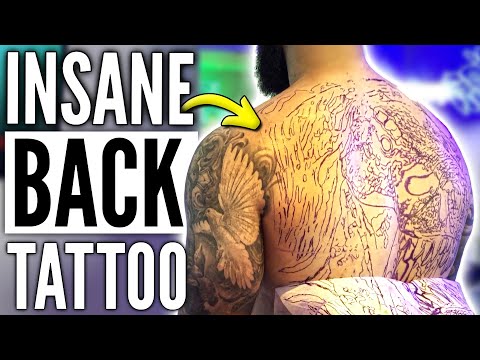 Видео: Впадаю в ШОК И НАЧИНАЮ ДЕЛАТЬ ТАТУИРОВКУ НА ВСЮ СПИНУ!! (Мой худший опыт с татуировкой)
