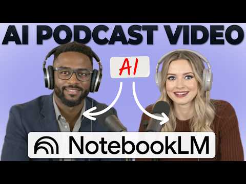 Видео: Мгновенно превращайте NotebookLM в подкаст-видео (БЕЗ редактирования!)