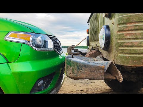 Видео: ЖЕСТЬ СПОР!! Новый УАЗ Патриот против ГАЗ 66 на бездорожье! Привет из СССР.