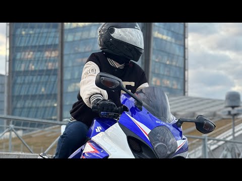 Видео: Мототакси на Suzuki gsxr1000 Питер, девушка Анна