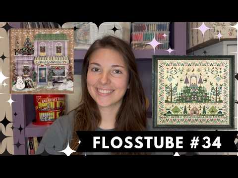 Видео: Flosstube №34 — выпускной альбом «Сентябрьское начало», рождественские работы, распаковка сохранё...