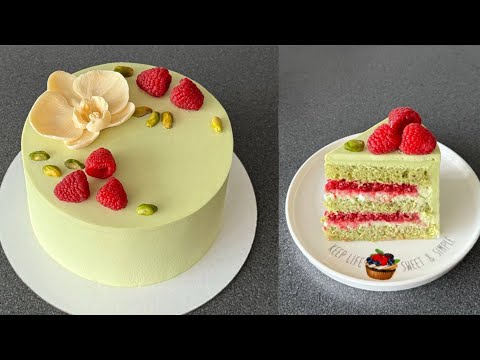 Видео: Торт ФИСТАШКА-МАЛИНА💚❤️💚 яркое и необычное сочетание вкусов⭐️