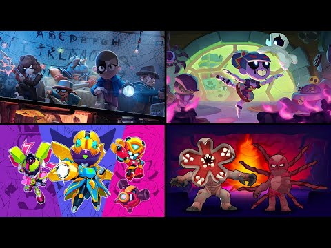 Видео: НОВЫЕ ОБЛИКИ, ОЗВУЧКИ И МУЗЫКАЛЬНЫЕ ТЕМЫ ДЛЯ МЕНЮ BRAWL STARS! 🔥 Очень странные дела, Меха и мног...