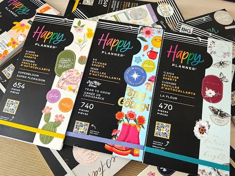 Видео: Стикербуки Happy Planner, покупки в августе, ч.2