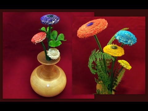 Видео: Как вытачивать цветы из дерева — Точение по дереву