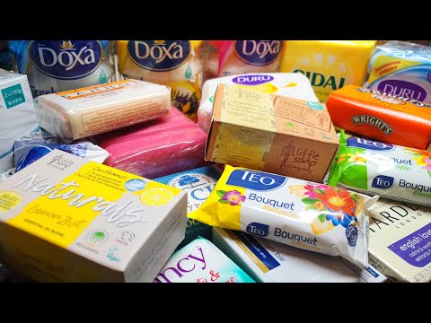 Видео: ASMR International/SOAP HAUL OPENING SOUND/ASMR/no talking/АСМР распаковка мыла/Soap opening /साबुन