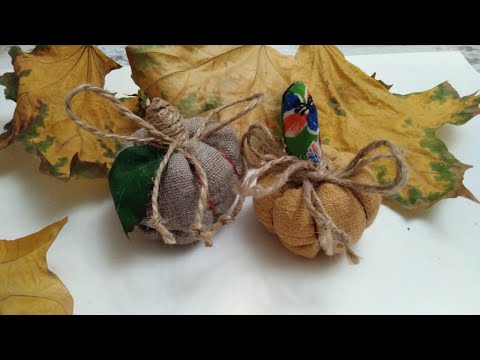 Видео: Тыква из ткани