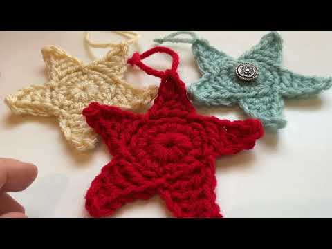 Видео: Вязание крючком звезды для начинающих — 20-минутный проект
