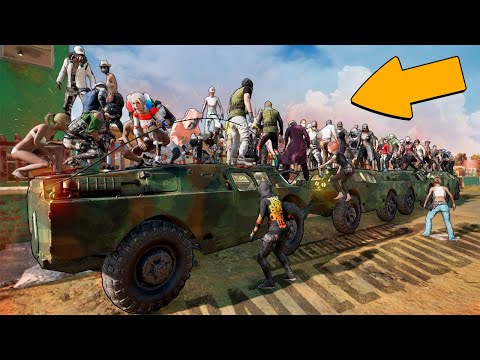Видео: ЧТО БУДЕТ ЕСЛИ 100 ЧЕЛОВЕК ПОГРУЗИТЬ НА БРДМ?! - PUBG