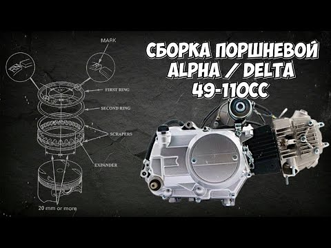 Видео: Ремонт китайского мопеда Delta. Часть 2 ( установка поршневой )