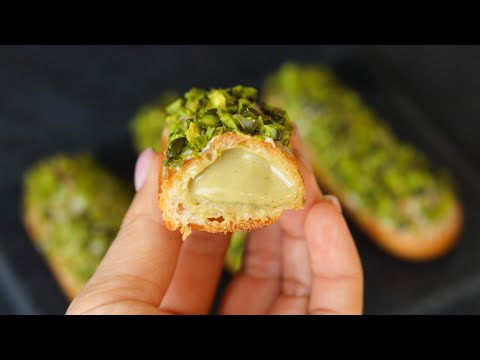 Видео: НЕВЕРОЯТНЫЕ ИЗУМРУДНЫЕ ЭКЛЕРЫ 💚РЕЦЕПТ ЗАВАРНЫХ ПИРОЖНЫХ💚 Pistachio eclair recipe