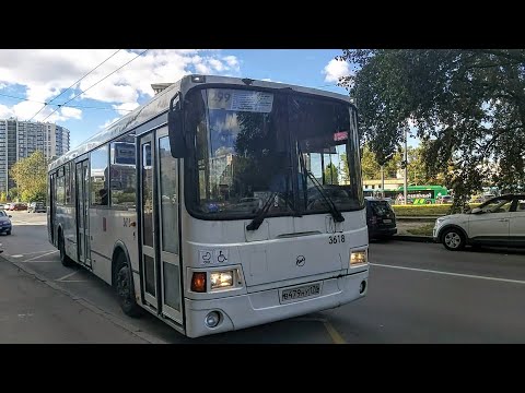 Видео: Автобус, маршрут №299 ЛиАЗ-5293.53 б.3618 (10.09.2022) Санкт-Петербург/Павловск