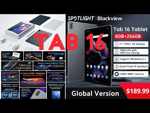 Видео: Распаковка Blackview Tab 16! С 20 марта в продаже !!! 11'  8/256Гб!!! T616 !!!