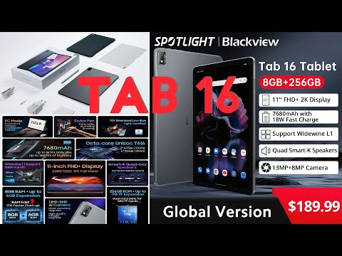 Видео: Распаковка Blackview Tab 16! С 20 марта в продаже !!! 11'  8/256Гб!!! T616 !!!