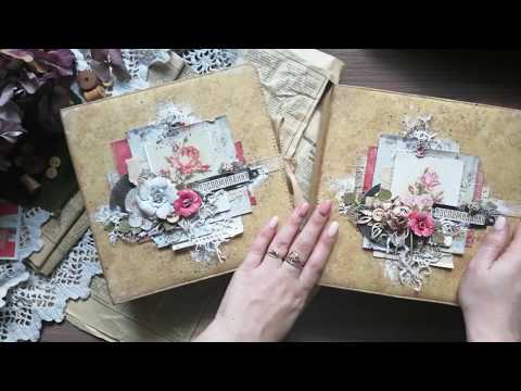 Видео: Обзор двух Ретро-альбомов/скрапбукинг