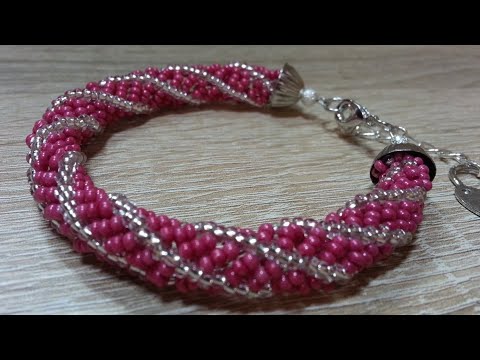 Видео: Браслет из бисера/Браслет иглой/Как сделать браслет/Beaded bracelet/Diy bracelet/Spiral bracelet