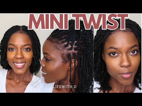Видео: Мини-завивка на коротких натуральных волосах | FT. OUTRE X-PRESSION TWIST HAIR