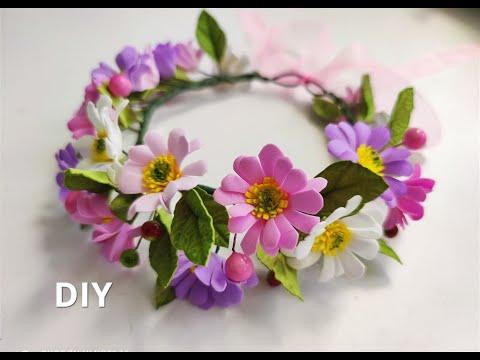 Видео: Ух Ти ! Як Просто, ніжно, гарно !🌸 Вінок з  Ромашок із Фоамірану🌸 Алла Шворак