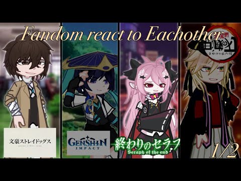 Видео: 2X| Fandoms react to Each other 1/2/ ru/eng |оеакция фандомов на друг друга