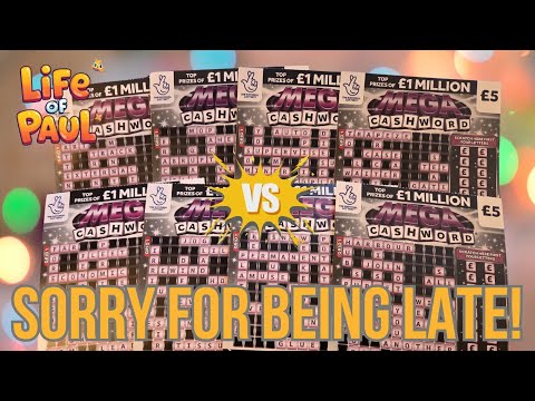 Видео: Лучше поздно, чем никогда! 40 фунтов стерлингов потрясающего Mega Cashword!