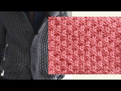 Видео: Рельефный узор с легким  теневым эффектом. 700 Узоры спицами