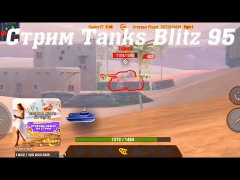 Видео: Стрим Tanks Blitz Cuatro 95 #tanksblitz