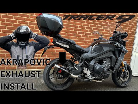 Видео: Установка ГРОМКОГО выхлопа Akrapovic на мой Tracer 9GT+